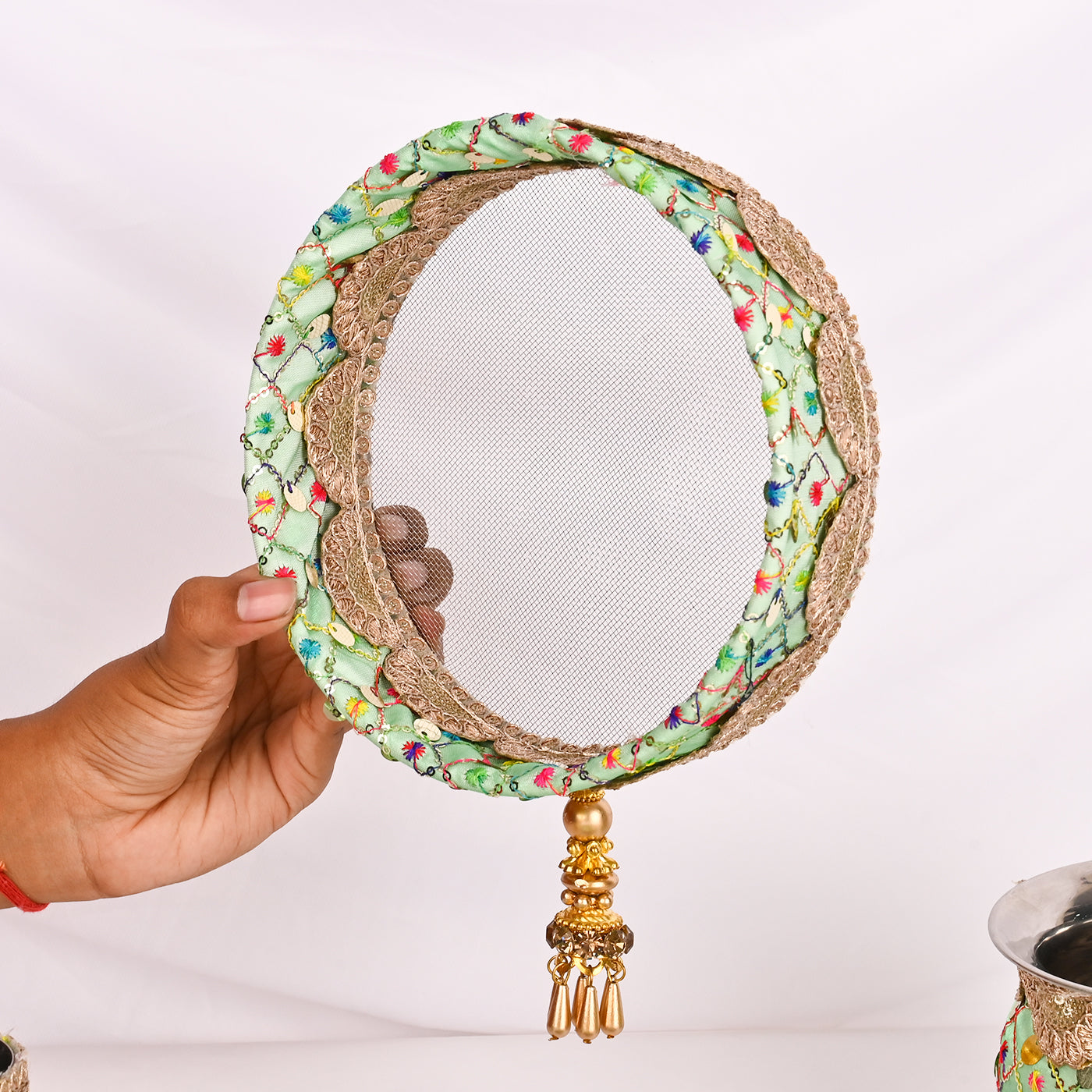 Karwa Chauth Thali Set - Green