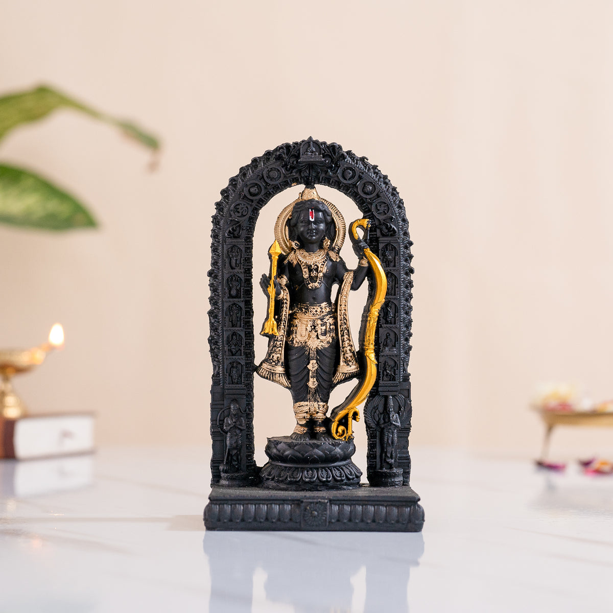 Ram Lalla Idol Ayodhya Murti  Showpiece for Home Decor 7 Inch