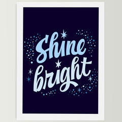 Shine Bright Wall Frame For Home, Living Room, Office Decor