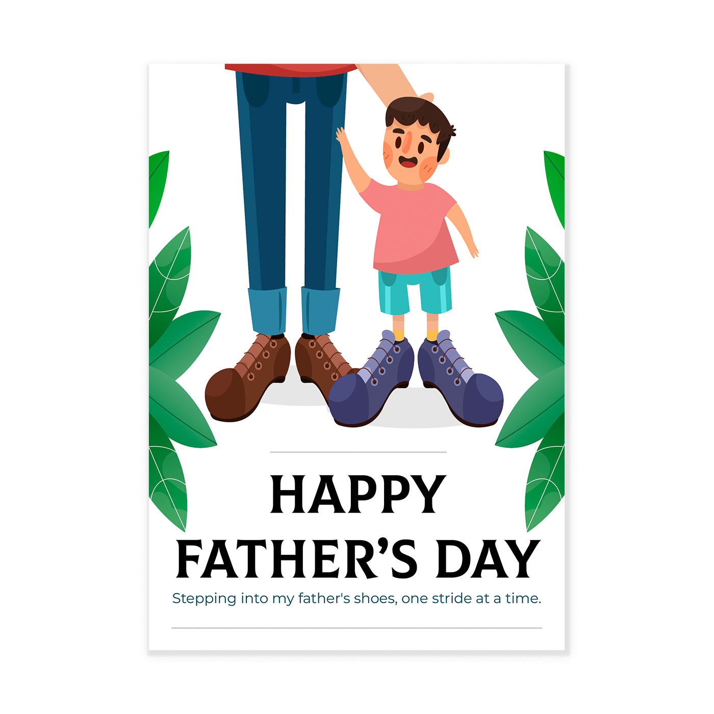 Happy Father's Day Greeting Card Gift for Dad, Father, Papa,Daddy