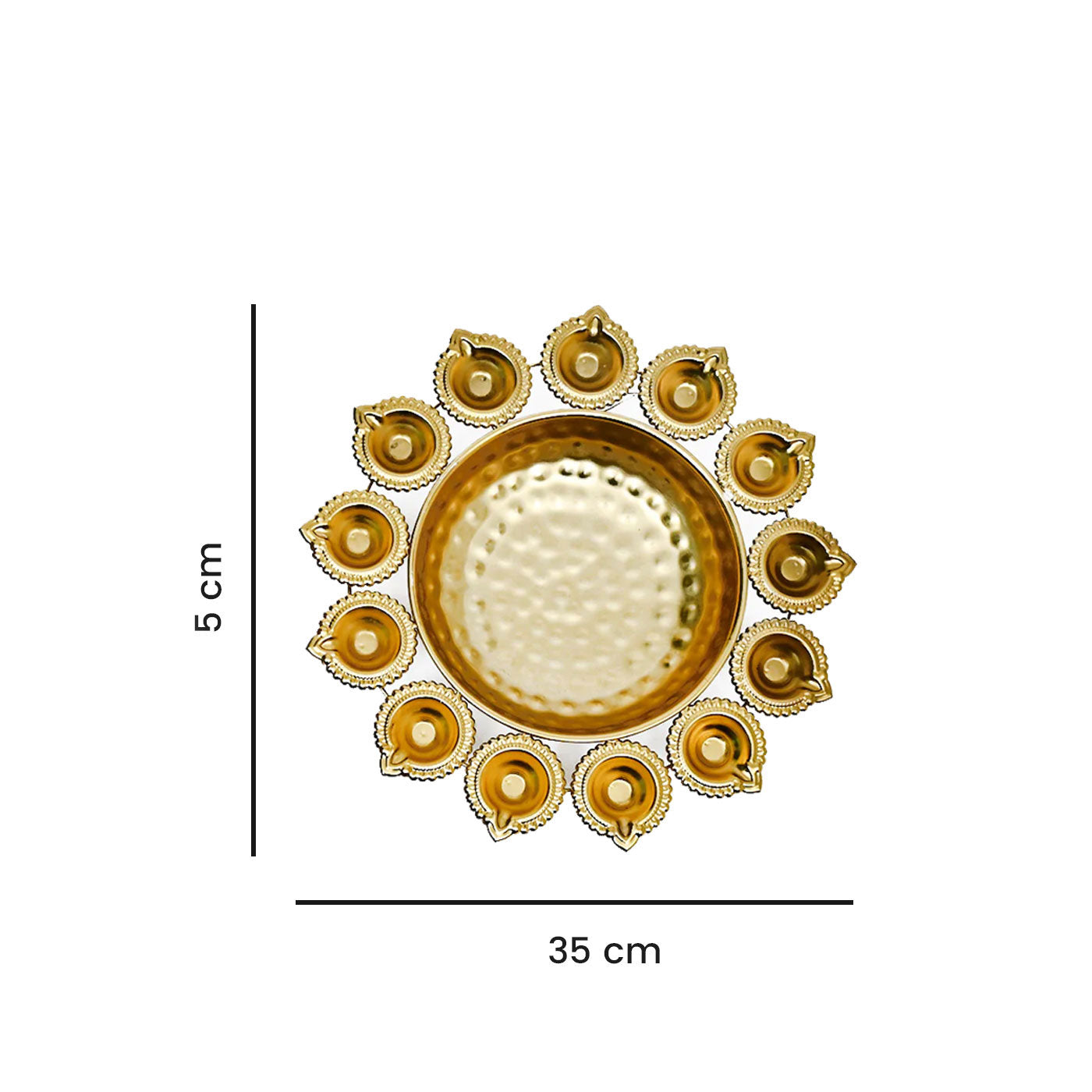 DecorTwist Premium Floral Diya Decorative Urli Bowl