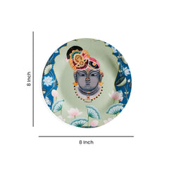 Srinathji Ceramic wall plates decor hanging / tabletop