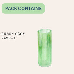 Green glow vase