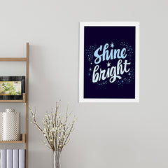 Shine Bright Wall Frame For Home, Living Room, Office Decor
