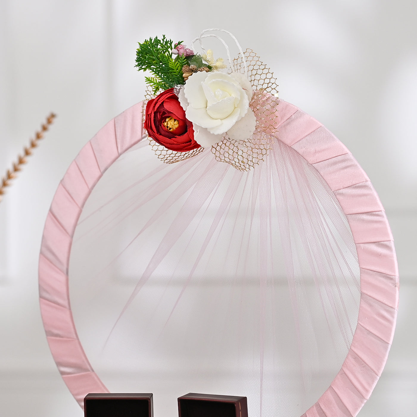 Decorative Ring Ceremony Platter-Pink
