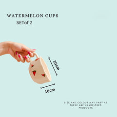 Watermelon Cups-Set of 2