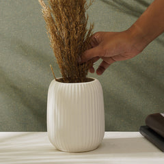 Ivory Vase Big White