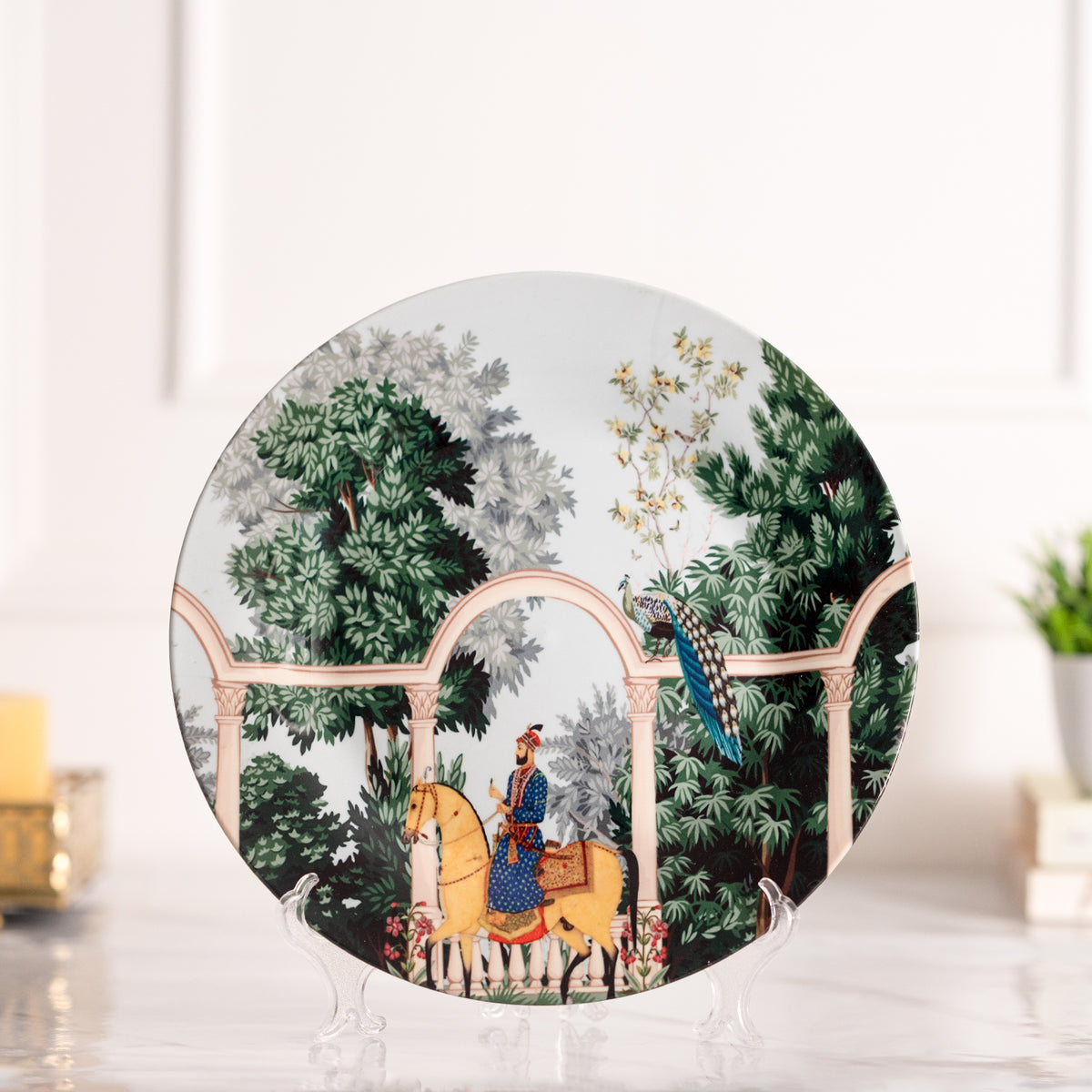 Timeless Tales  Ceramic wall plates decor hanging / tabletop