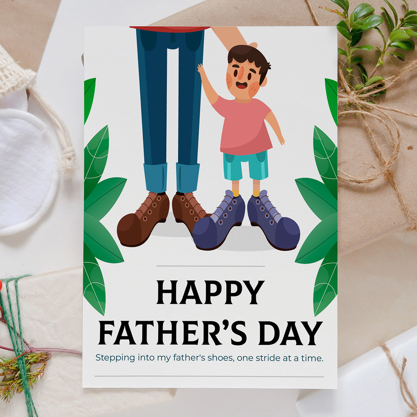 Happy Father's Day Greeting Card Gift for Dad, Father, Papa,Daddy