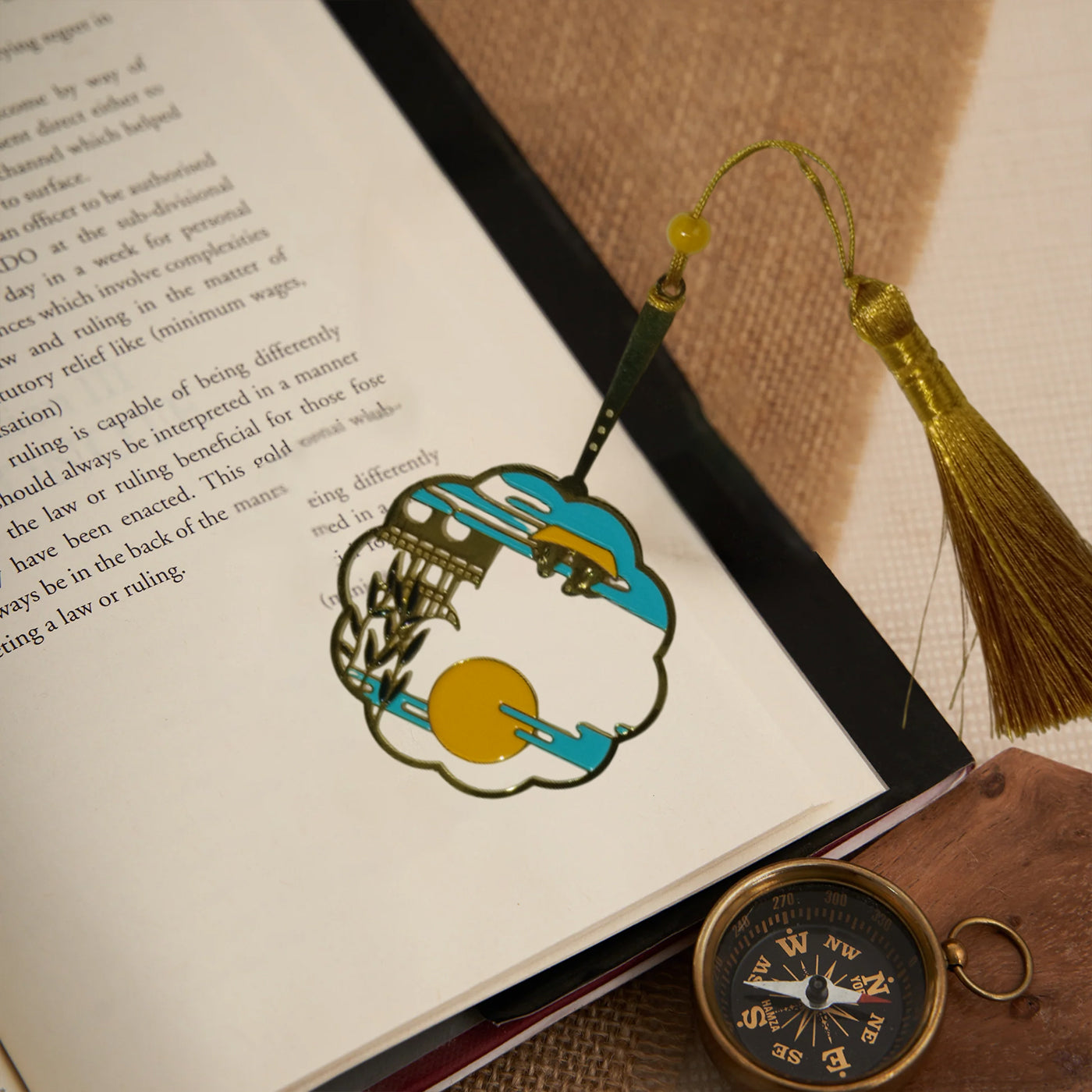 Bookmarks Handcrafted Sun Design Multicolor Bookmark with Tassel Gift for Teachers, Readers , Book Lovers, Student