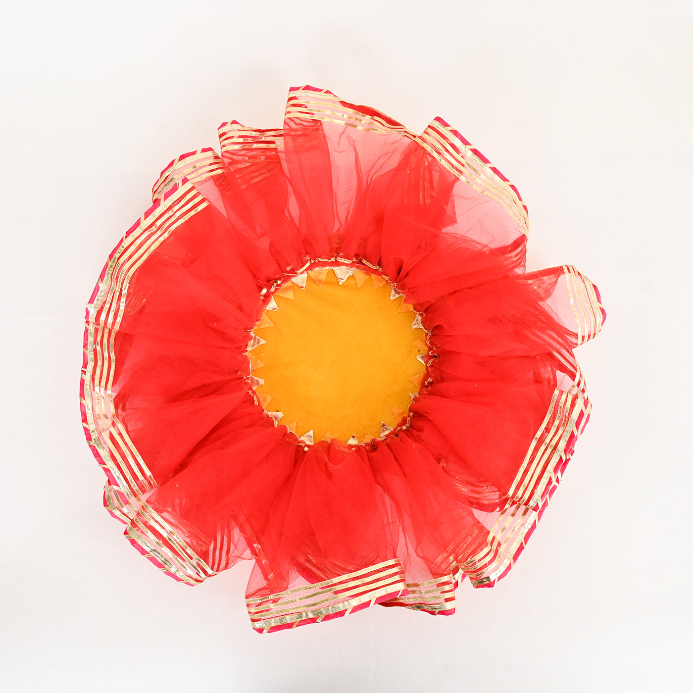 Floral Haldi Platter- Orange