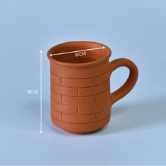Premium Unglazed Terracotta imprinted Drink Mugs