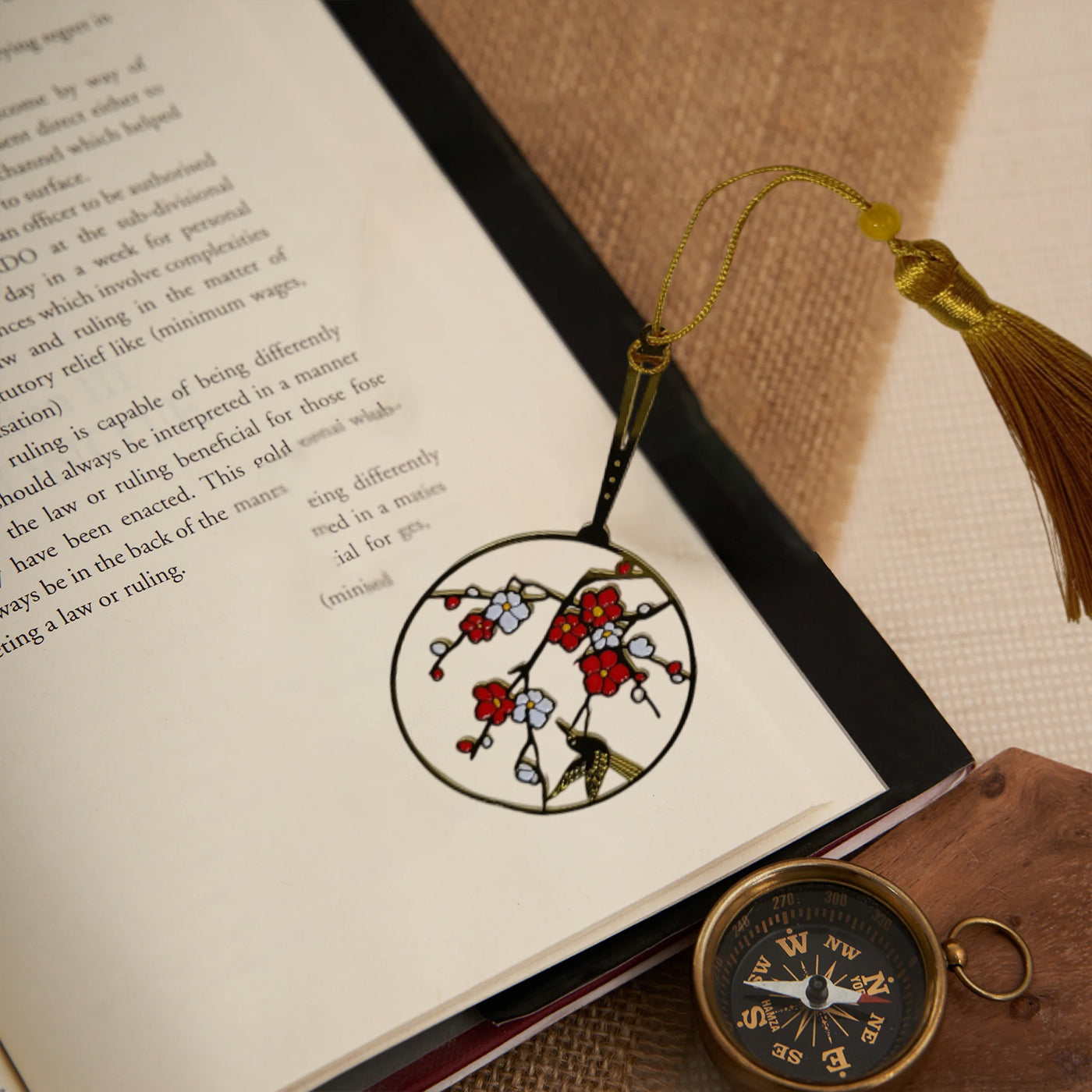 Bookmarks Handcrafted Flower Design Multicolor Bookmark with Tassel Gift for Teachers, Readers , Book Lovers, Student