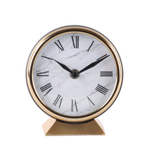 Brings Mini Table Clock for Home Decor and Table Decor Clock for Study Table Living Room Bedroom and Office Desk ( Gold Dial)