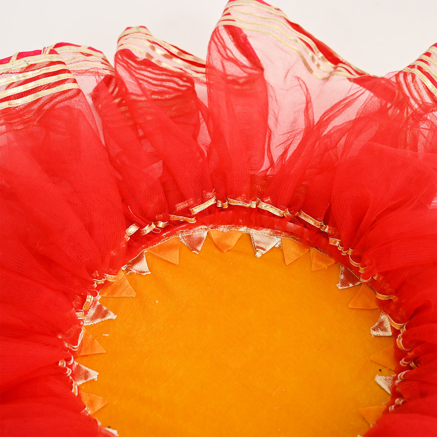 Floral Haldi Platter- Orange