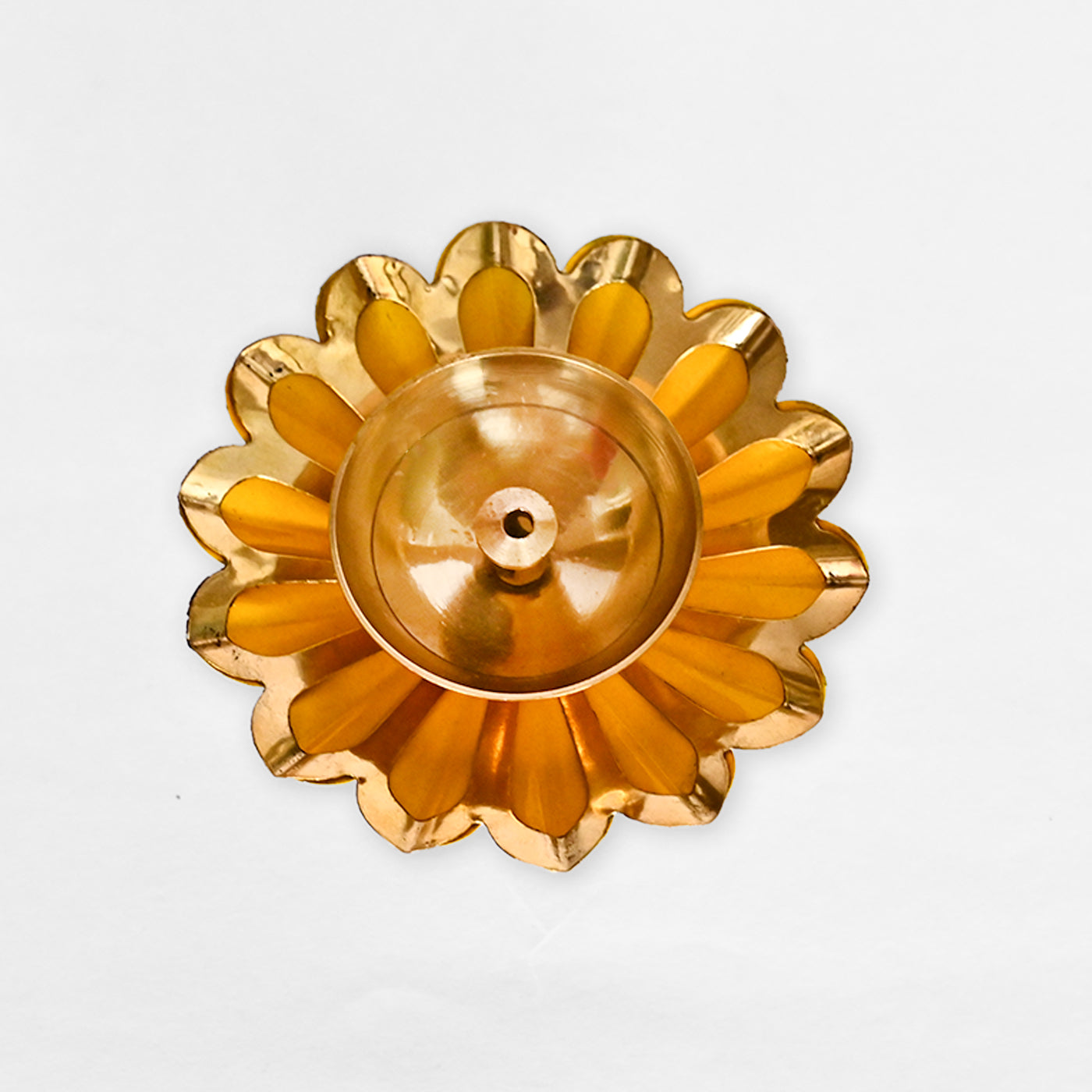 Lotus Shaped Brass Diya for Home decoration / Office decoration (Set of 2)