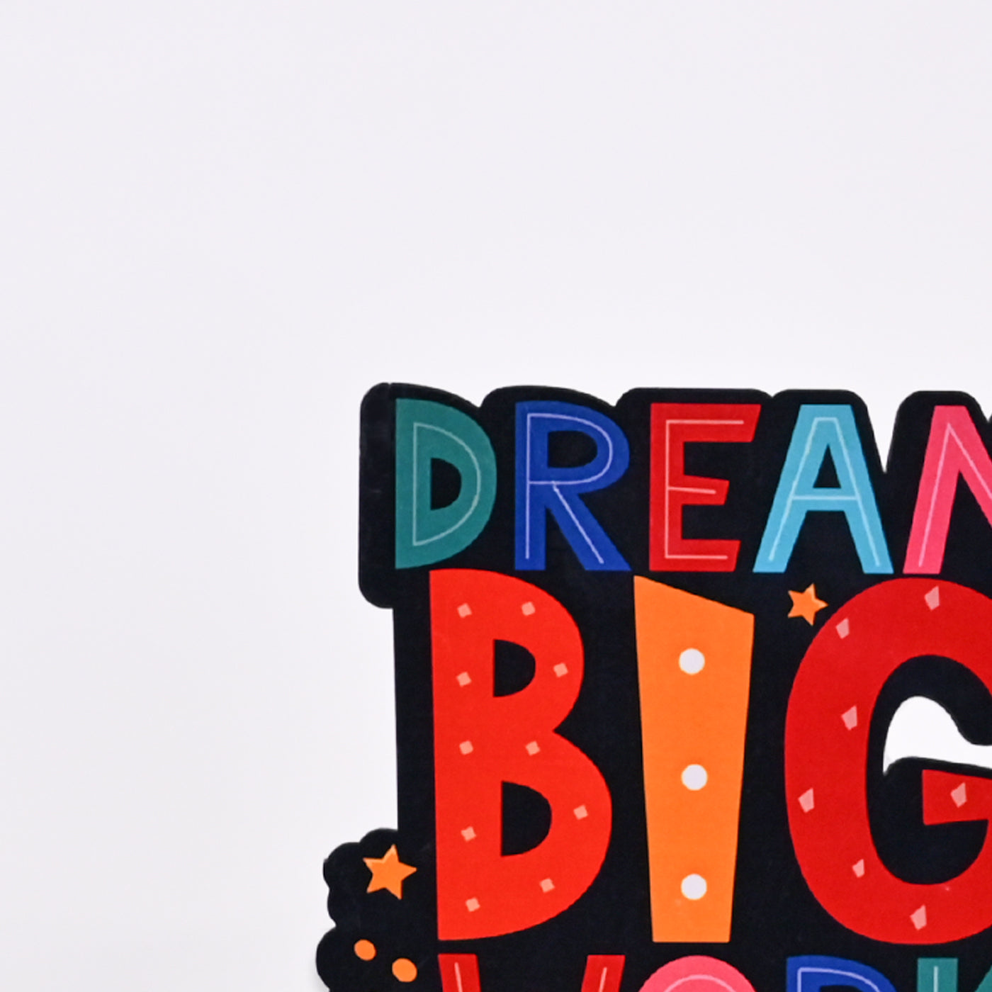 Wooden Dream Big Work Hard Centrepiece for Table Decoration