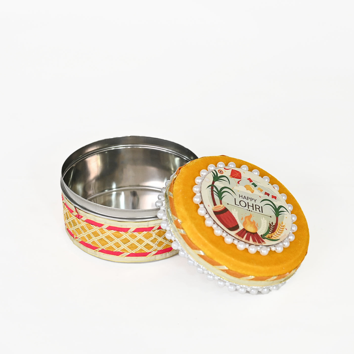 Lohri and Sankranti Special Sweets Box,Dry Fruit Box with Lid, Return Gifts for Pooja, Serving Bowls