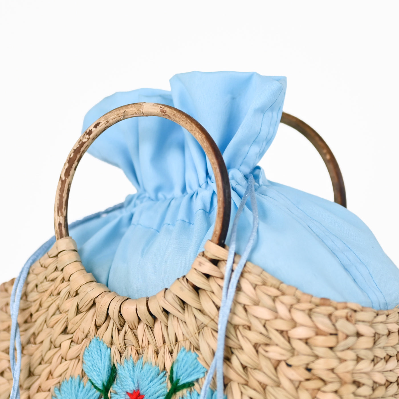 Embroidered Hand Bag |Cane Handbag for women