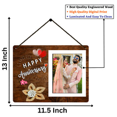 Happy Anniversary Wall Hanging Photo frame for Anniversary Gifting