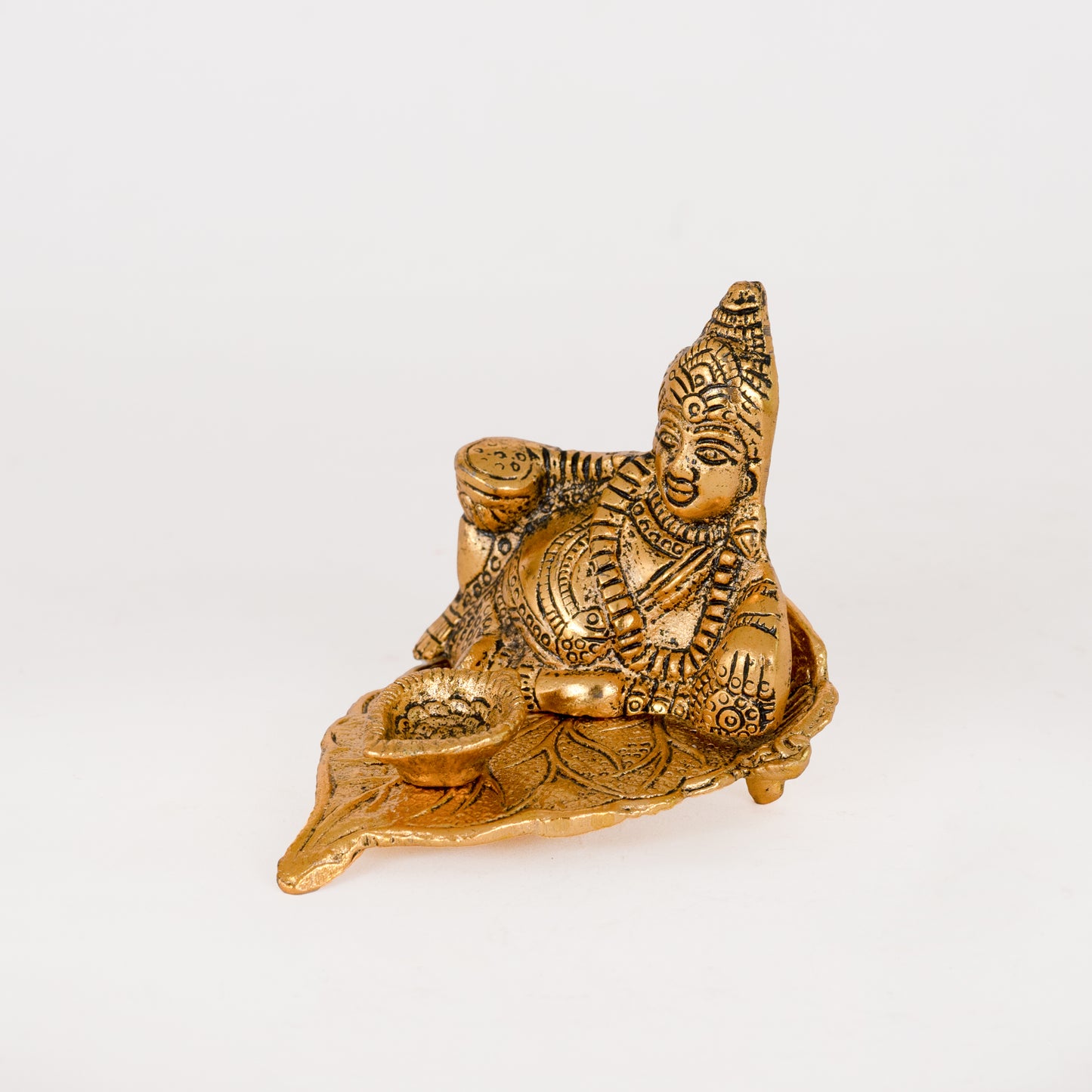 Metal Kuber Diya Deepam Oil lamp for Bringing Good Luck