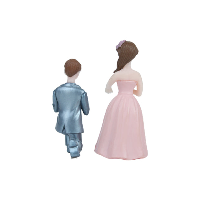 Groom and Bride Doll Wedding Party Cake Topper