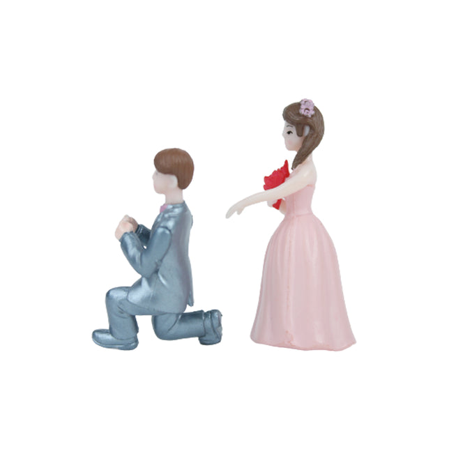 Groom and Bride Doll Wedding Party Cake Topper