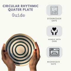 Circular rhythmic quater plate set