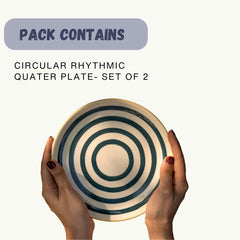 Circular rhythmic quater plate set
