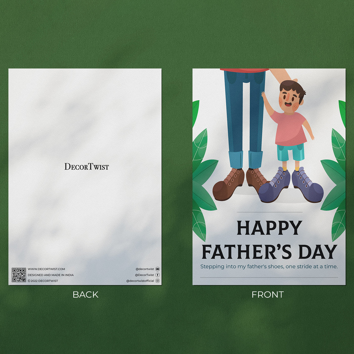 Happy Father's Day Greeting Card Gift for Dad, Father, Papa,Daddy