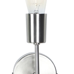 Salcia Silver Single Wall light by in Pewter Finish