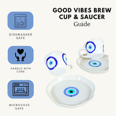 Good Vibes Brew Cup & Saucer