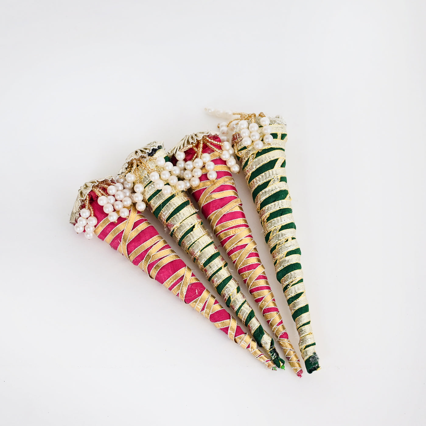 Floral Mehndi Platter - Dark Pink