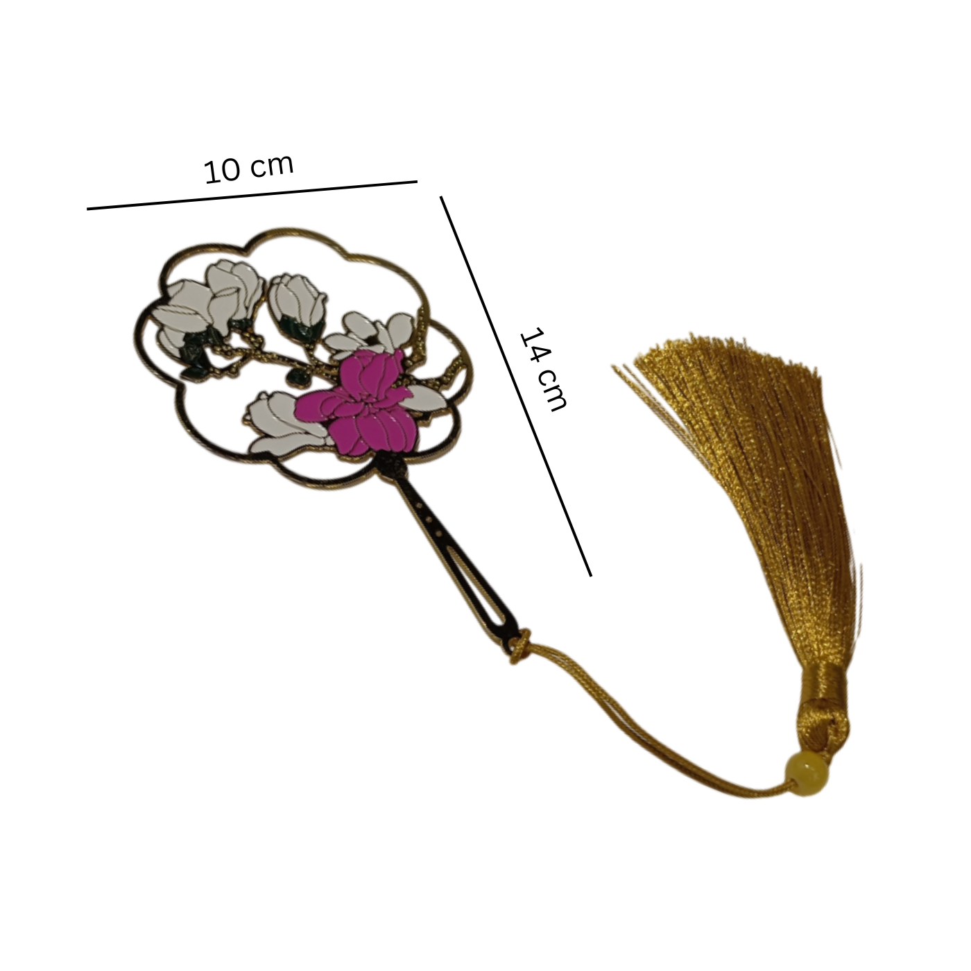 Brass Bookmarks Handcrafted Flower Design Multicolor Bookmark with Tassel Gift for Teachers, Readers , Book Lovers, Student