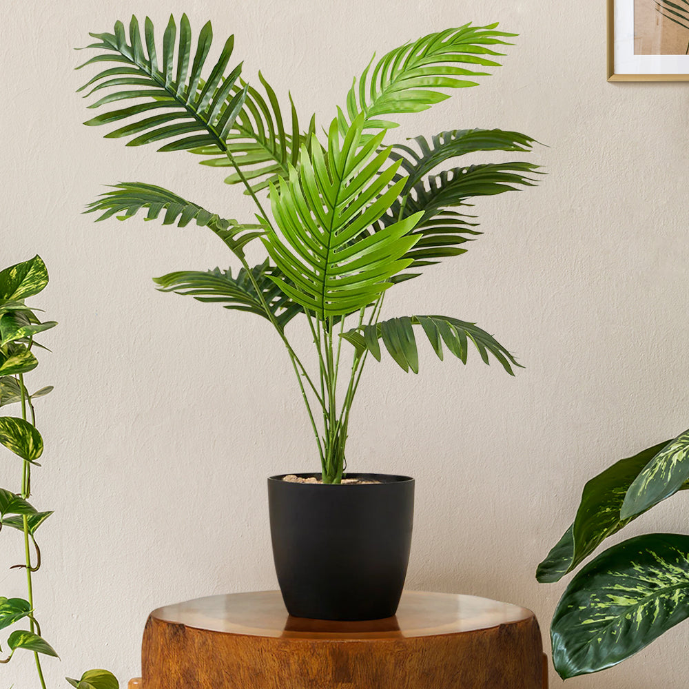 Artificial Areca Palm Plant for Home and Office Decor Gifting Natural Looking Indoor and Outdoor Plant Garden Interior Balcony Decoration (With Pot)