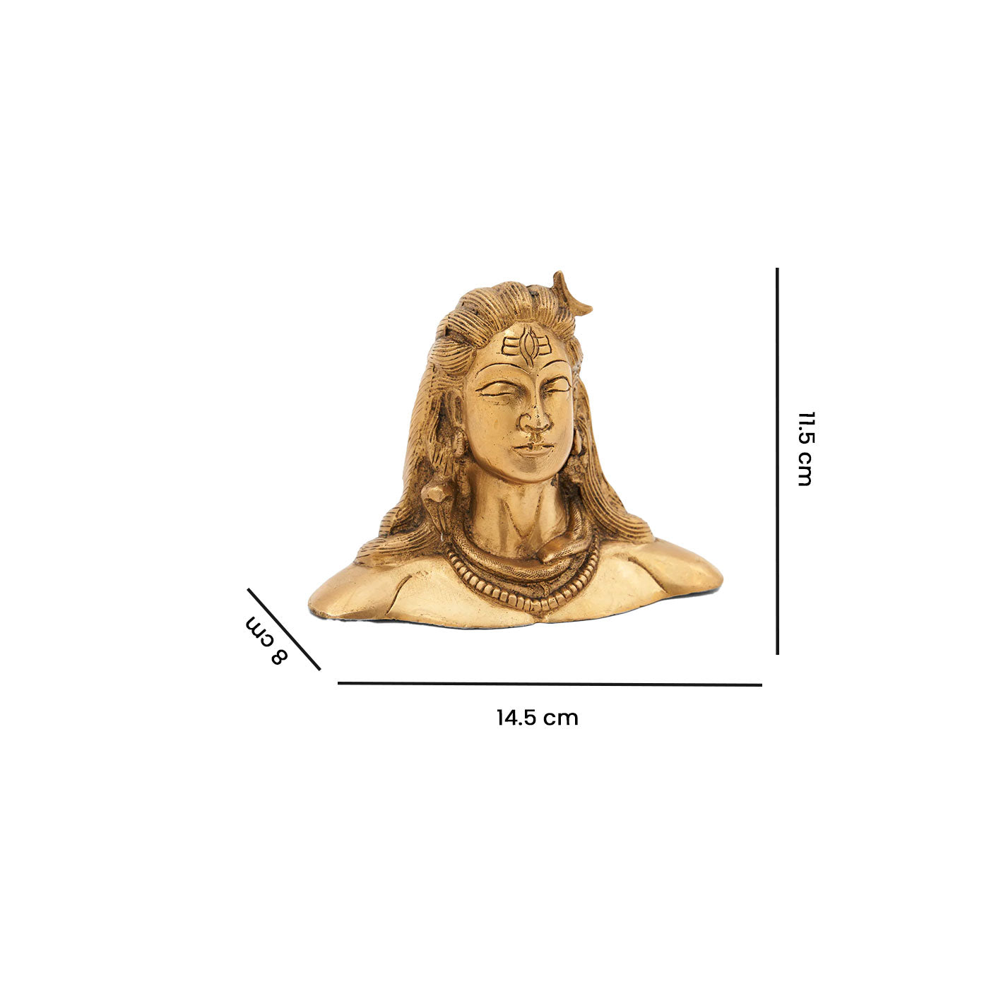 Brass Handmade Adiyogi Mahadeva Shiva Idol/Statue