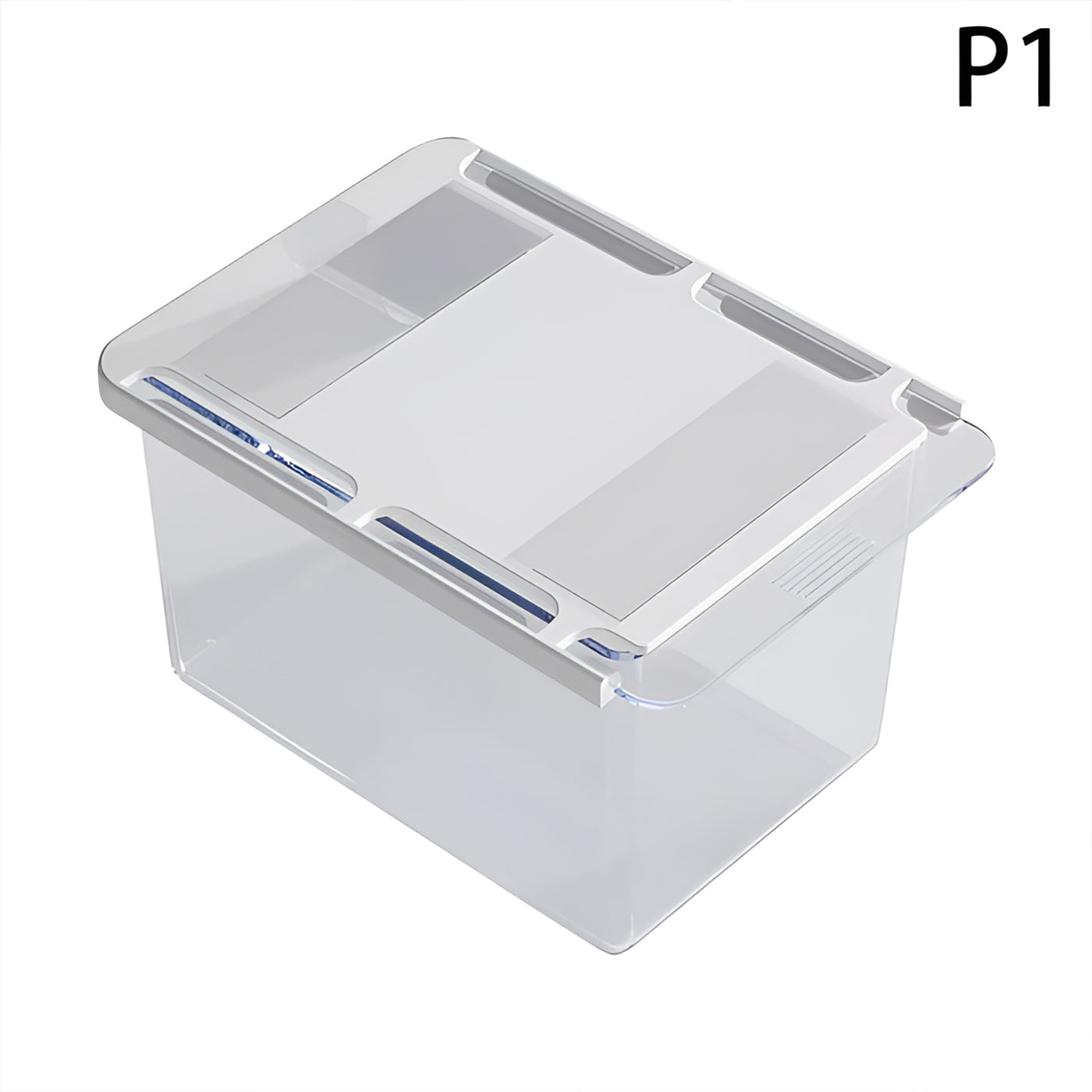 Cute Wall-Mounted Storage Box Transparent Dust-Proof PP Plastic with Lids for Bathroom & Kitchen