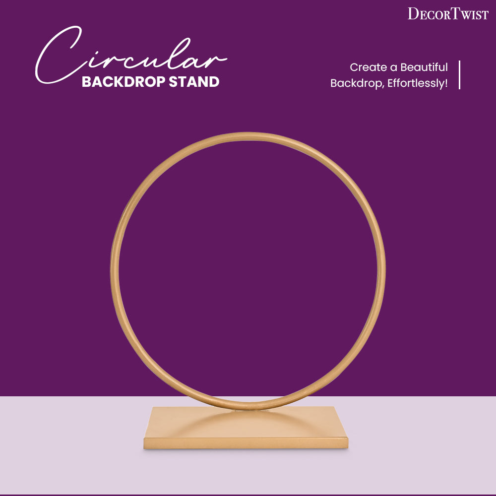Circular Backdrop Stand for Christmas, Wedding, Ring ceremony, Birthday, Baby Shower, Diwali, Ganpati , Janmashtami, Laxmi Pooja