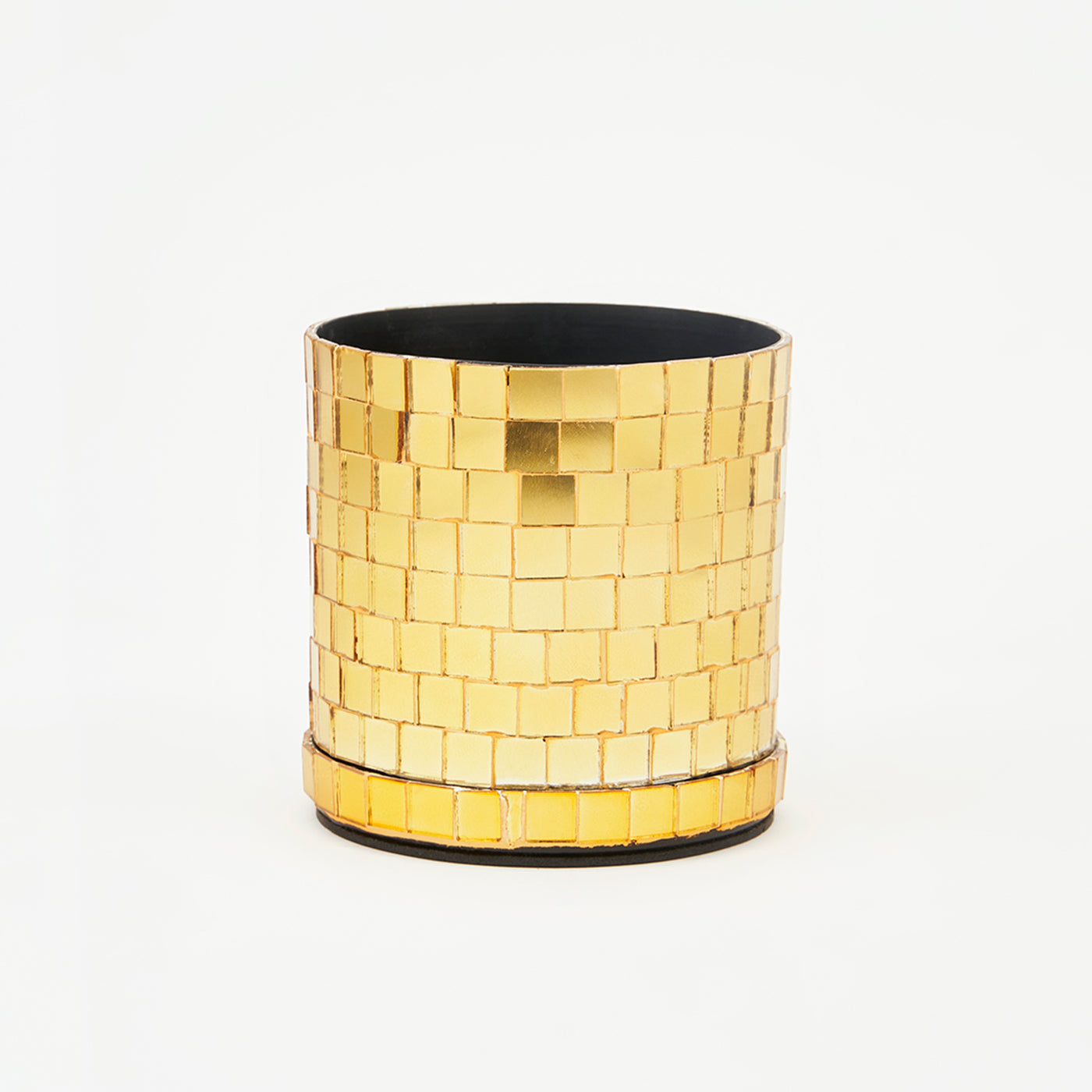 DISCO Metal Planters Flower Pots for Home Office Living Room Table Planters for Indoor Plants Home Garden Decoration-Gold