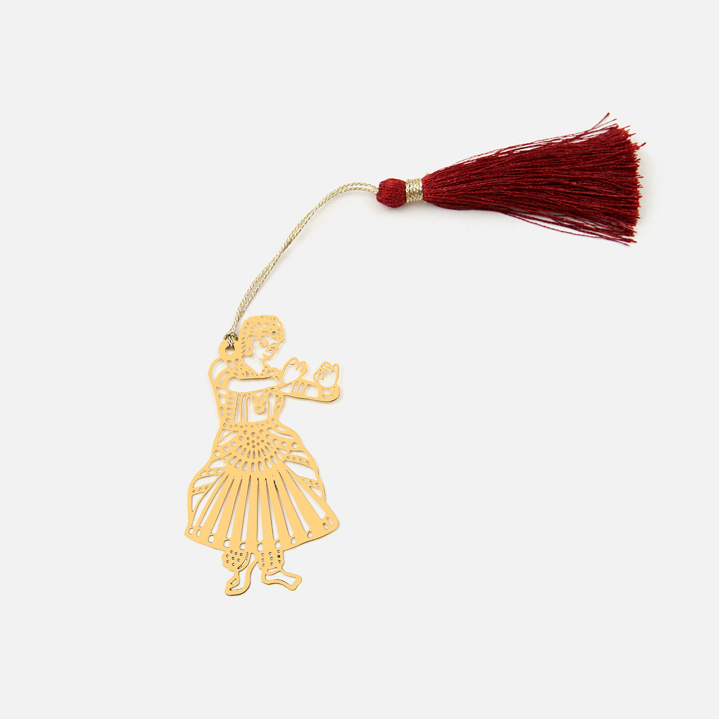 Brass Classical Dancer Design Bookmark