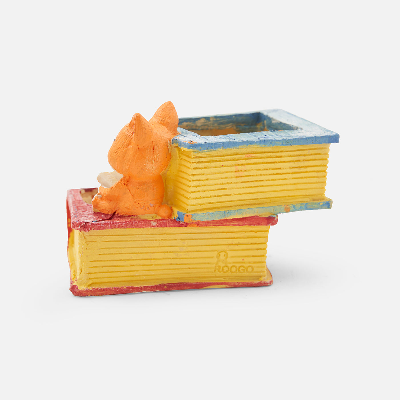 Handcrafted Puppy With Book Succulent Planter For Home Garden Office Desktop