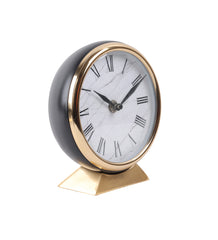 Brings Mini Table Clock for Home Decor and Table Decor Clock for Study Table Living Room Bedroom and Office Desk ( Gold Dial)