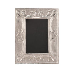 Leaf Pattern Photo Frame Silver  Small Size