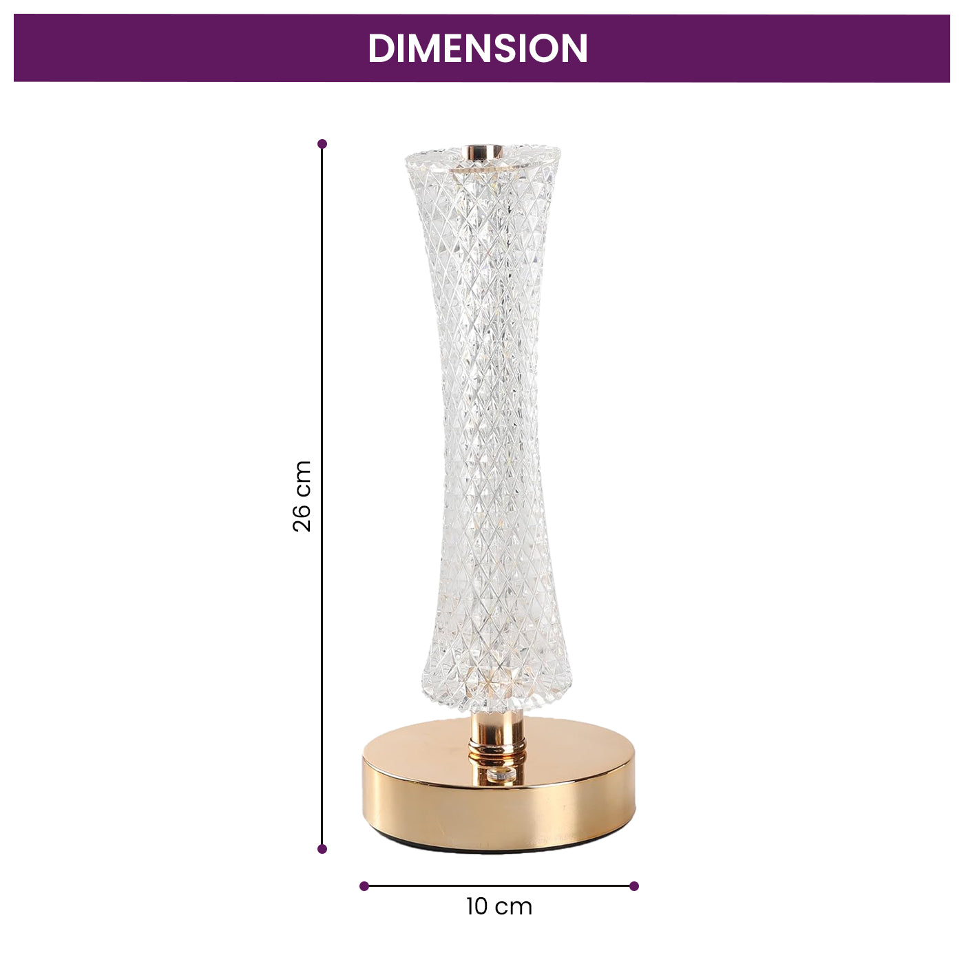 3-Colors Touch Lunar Table Lamp Crystal Night Light for Home Decor, Bedrooms, Festive, Christmas Decorations