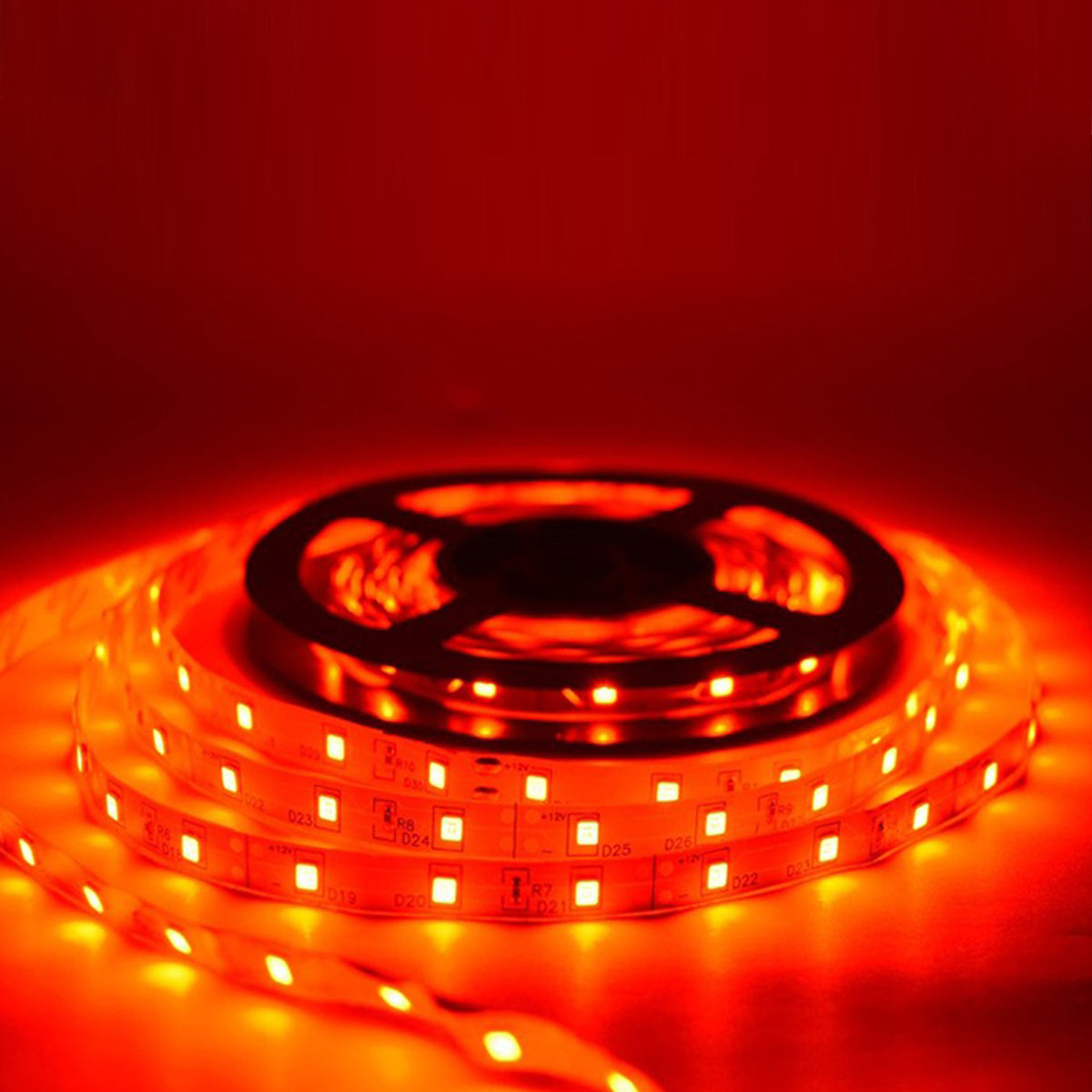 DecorTwist LEDs 5 m Strip Lights (Pack of 1) | Indoor & Outdoor Decorative | 120 LED/Mtr with Adaptor (Red)