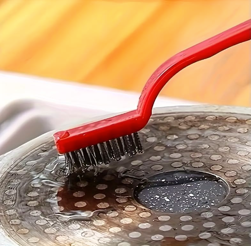 DecorTwist 3-Piece Mini Wire Brush Set – Brass, Nylon & Stainless Steel Bristles for Rust, Dirt, Paint & Grime Removal – Heavy-Duty Cleaning Tool