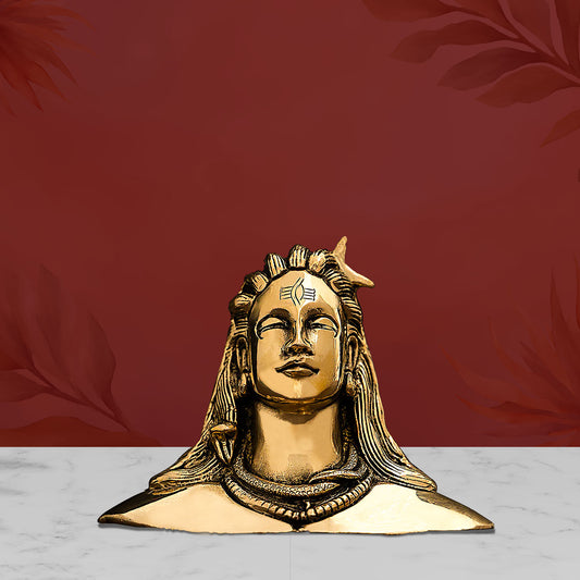 Brass Handmade Adiyogi Mahadeva Shiva Idol/Statue