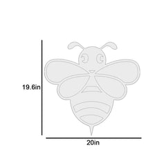 Honey Bee Wall Lamp Wooden Creative Wall Decorative Backlit Wall Hanging Kids room décor Light for Home and Office Décor