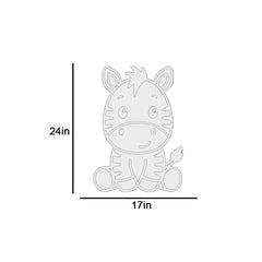 Baby Zebra Wall Lamp Wooden Creative Wall Decorative Backlit Wall Hanging Kids room décor Light for Home and Office Décor