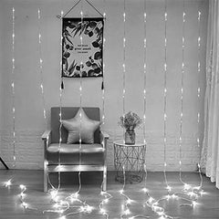 DecorTwist LED Fountain Rice Light for Wall Decor| Home Decoration| Diwali Item| Christmas Item| Indoor & Outdoor Decoration Item| | Festival Item | 3.05 MTR |280 LED Bulb (White)